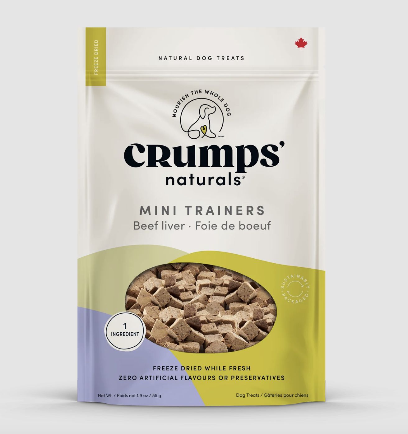 Crumps Dog Mini Trainers Freeze-Dried Beef Liver, Size: 4.4oz