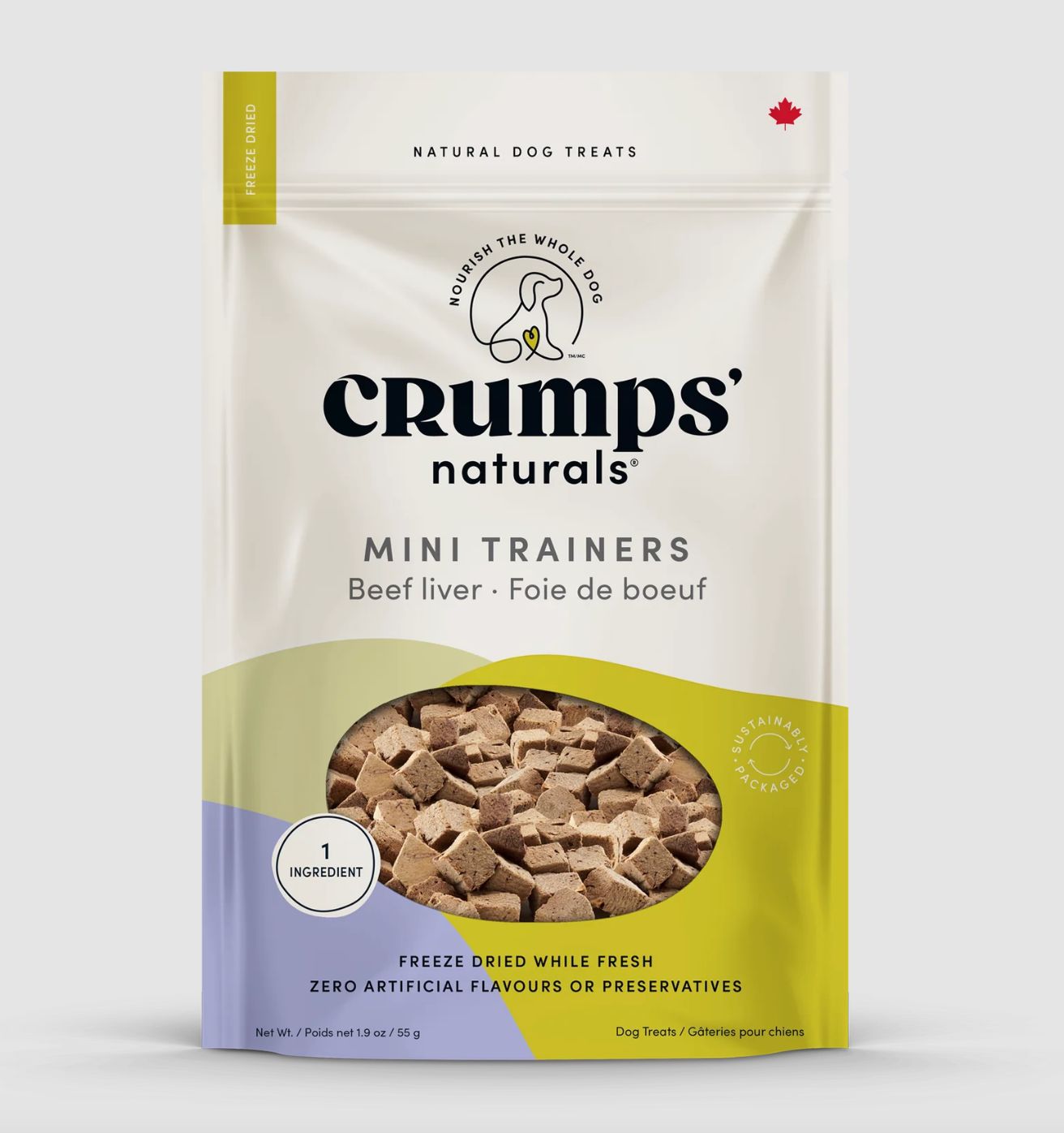 Crumps Dog Mini Trainers Freeze-Dried Beef Liver, Size: 4.4oz