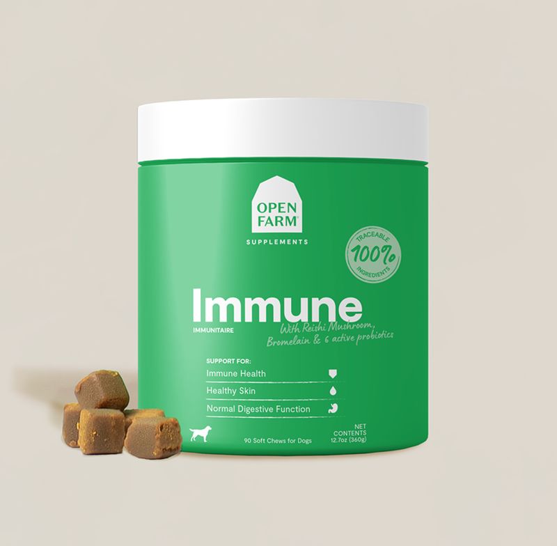 Open Farm Dog Supplement Immune Treats 12.7oz