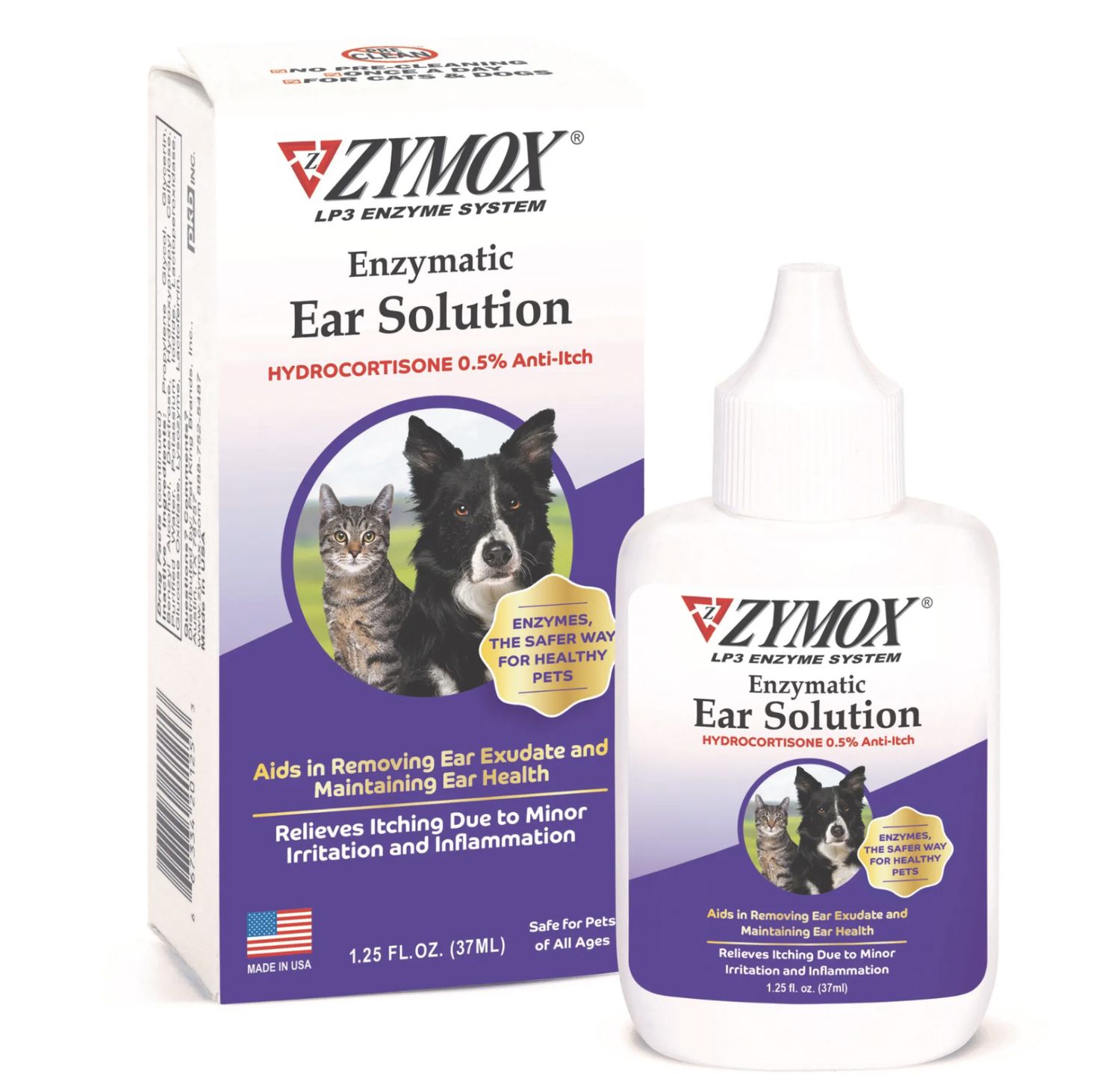 Zymox Enzymatic Ear Solution with 0.5% Hydrocortisone 1.25oz