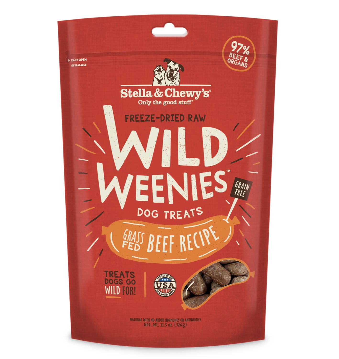 Stella &amp; Chewy's Dog Freeze-Dried Weenie Beef, Size: 3.25oz