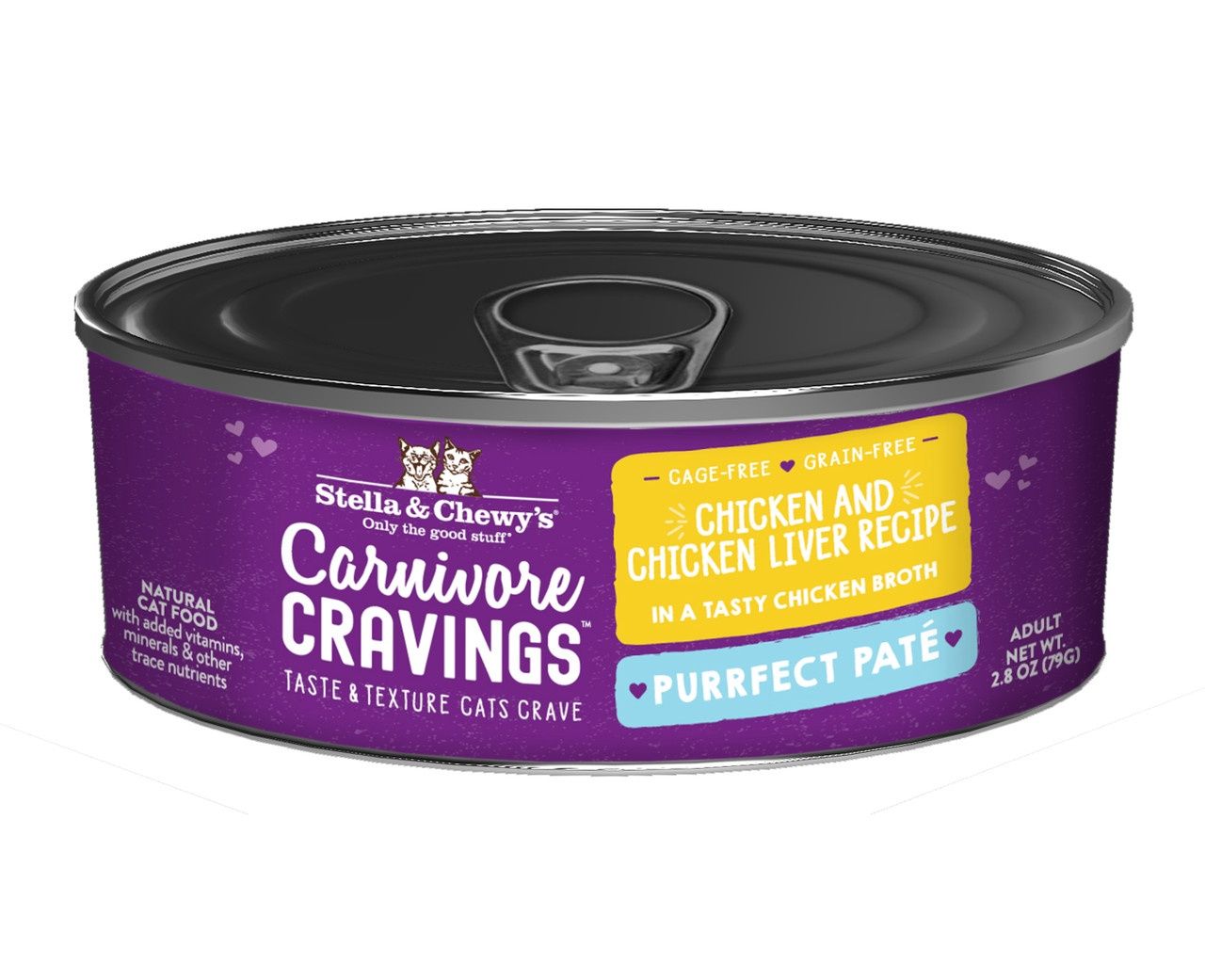 Stella &amp; Chewy's Cat Carnivore Cravings Pate Chicken &amp; Chicken Liver, Size: 2.8oz