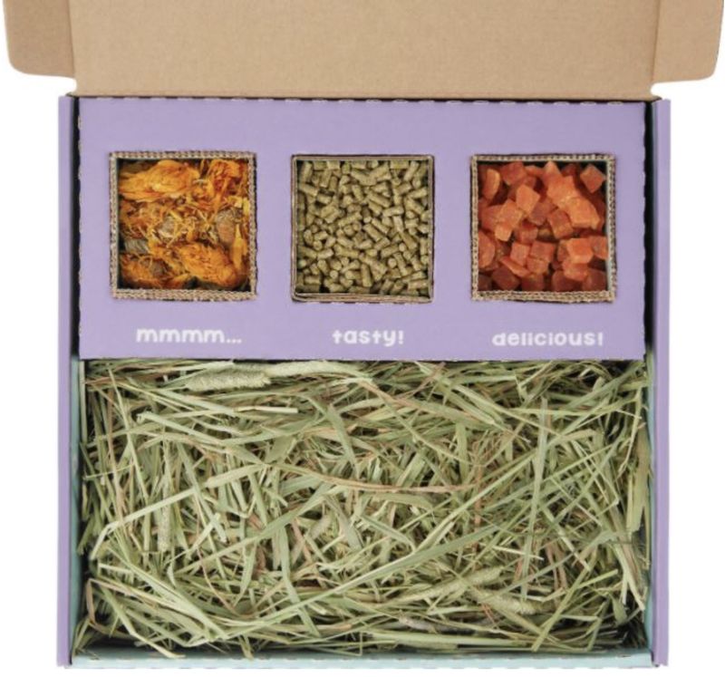 Sweet Meadow Bunny Bento Box 1 Western Timothy, Papaya &amp; Marigold 10oz