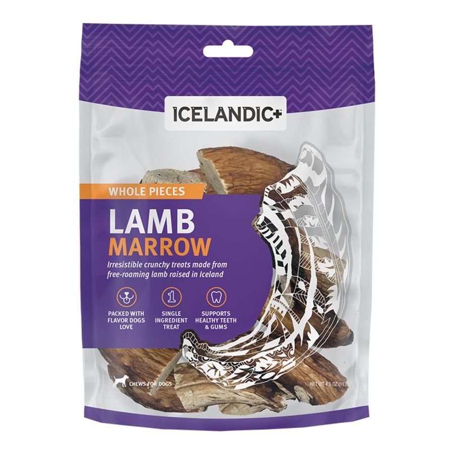 Icelandic Dog Whole Pieces Lamb Marrow 4oz