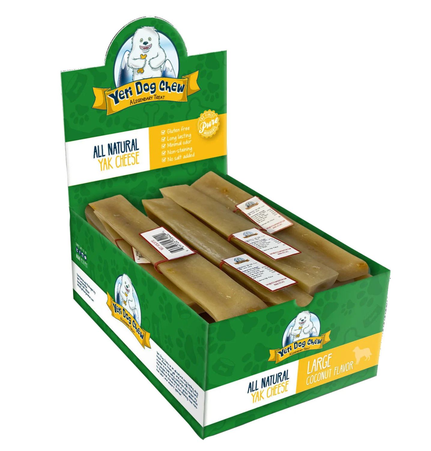 Yeti Dog Chew Yak Cheese Large Coconut Single
