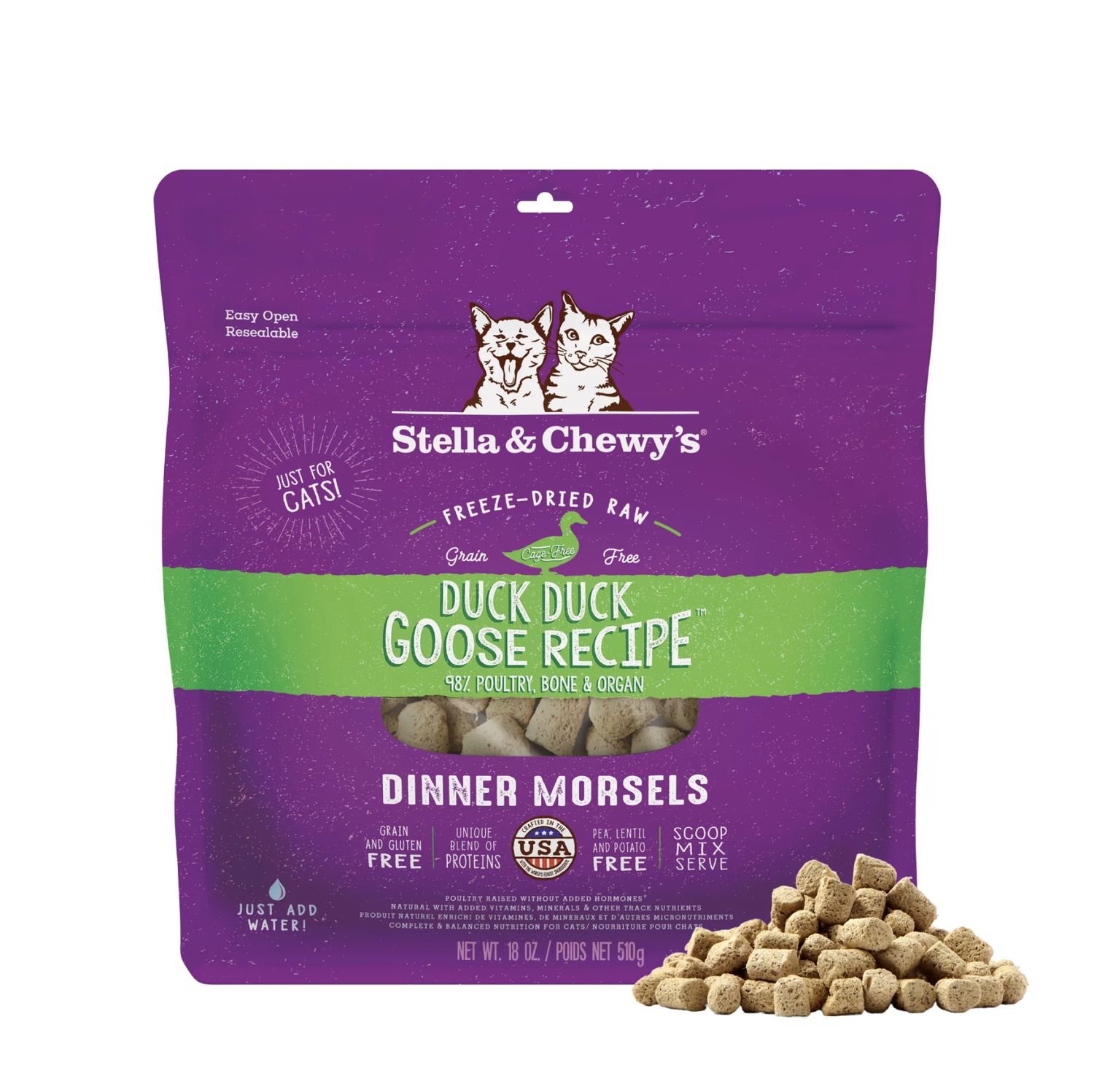 Stella &amp; Chewy's Cat Freeze-Dried Duck, Size: 3.5oz