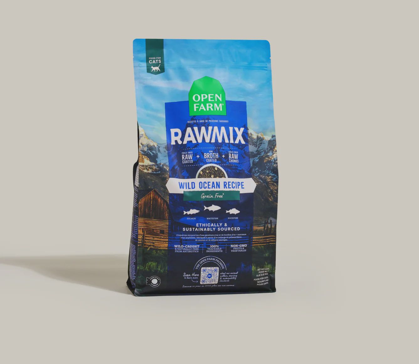 Open Farm Cat RawMix Grain Free Wild Ocean, Size: 2.25lb