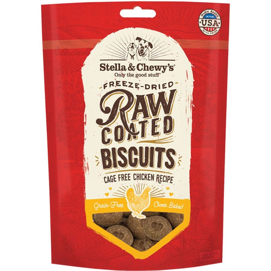 Stella &amp; Chewy's Dog Raw Coated Biscuits Chicken 9oz