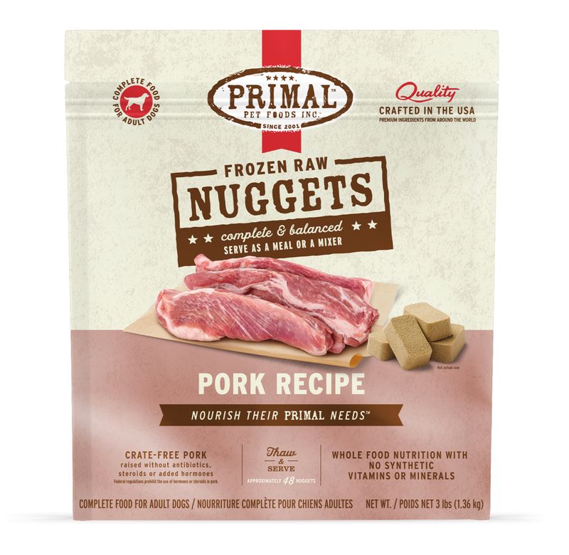Primal Dog Frozen Raw Pork