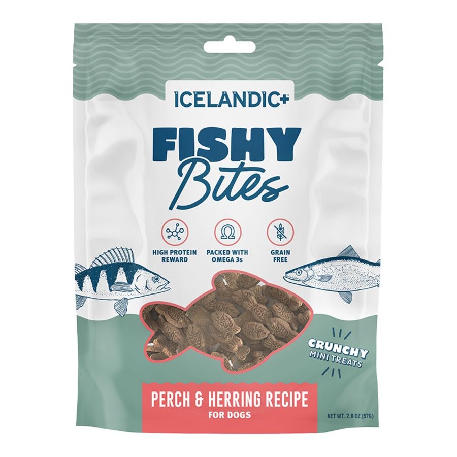 Icelandic Dog Fishy Bites Perch &amp; Herring 2oz