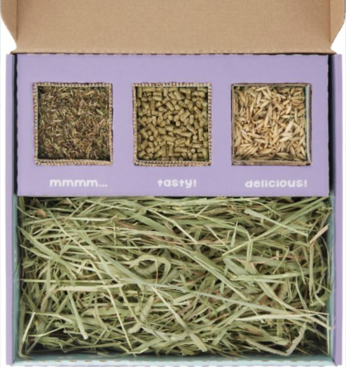 Sweet Meadow Bunny Bento Box 3 Western Timothy, Whole Oats &amp; Dandelion 10oz