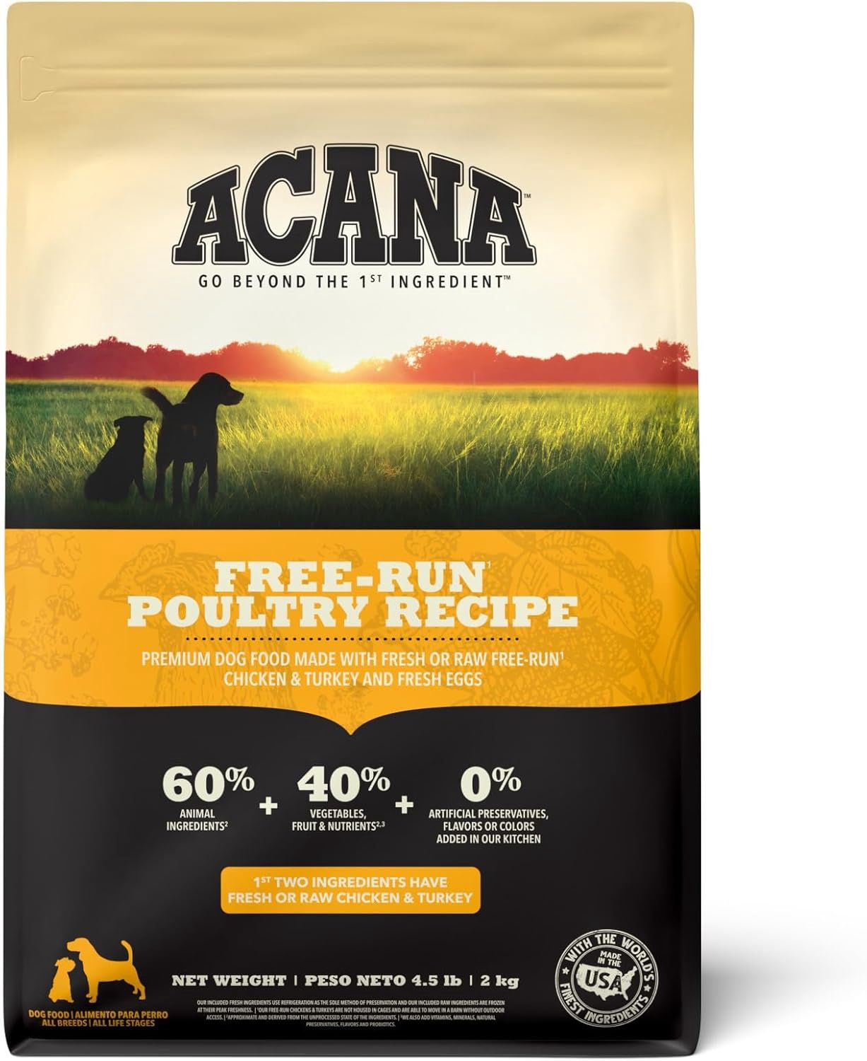 Acana Dog Free-Run Poultry Recipe, Size: 4.5lb