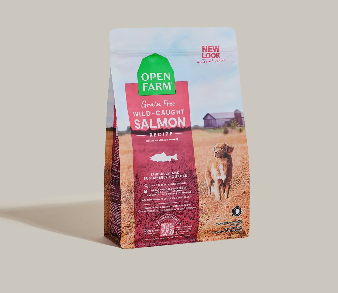 Open Farm Dog Grain Free Salmon, Size: 4lb