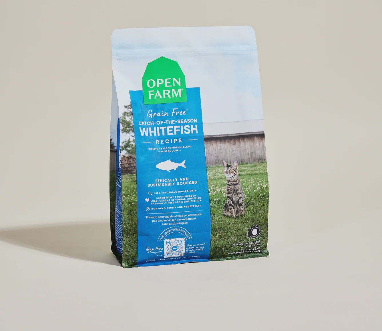 Open Farm Cat Grain Free Whitefish, Size: 4lb