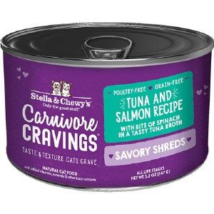 Stella &amp; Chewy's Cat Carnivore Cravings Shreds Tuna &amp; Salmon, Size: 5.2oz