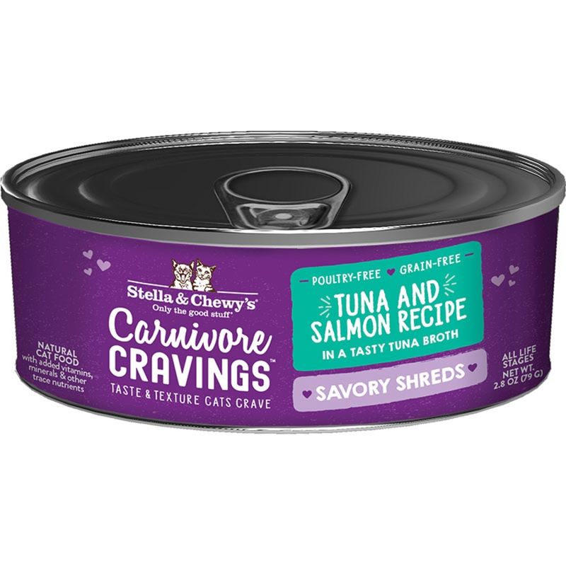 Stella &amp; Chewy's Cat Savory Shreds Tuna &amp; Salmon