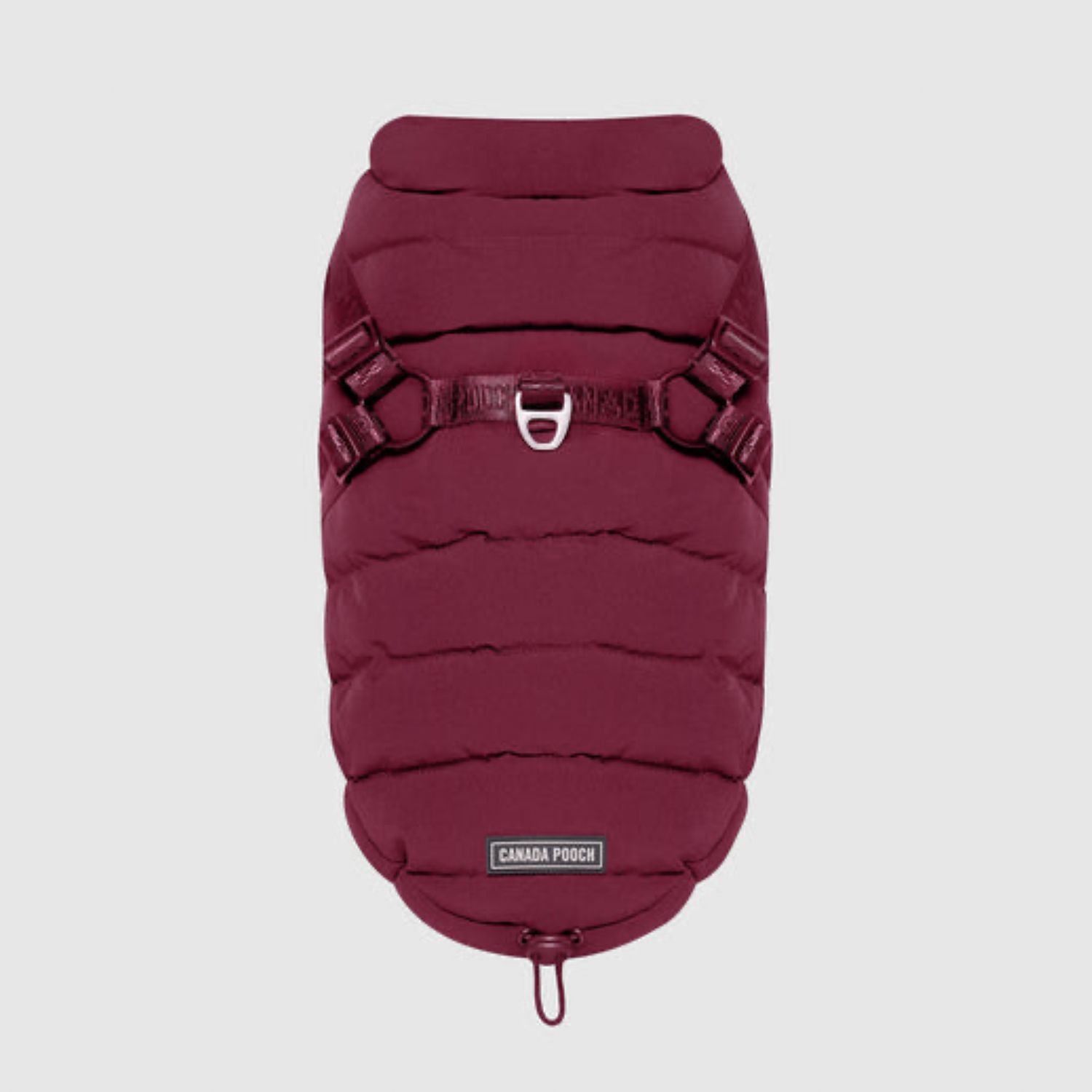Canada Pooch Harness Puffer, Color: Plum, Size: 8