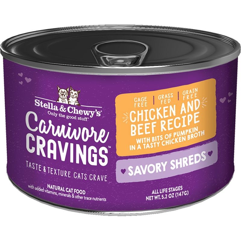Stella &amp; Chewy's Cat Savory Shreds Chicken &amp; Beef
