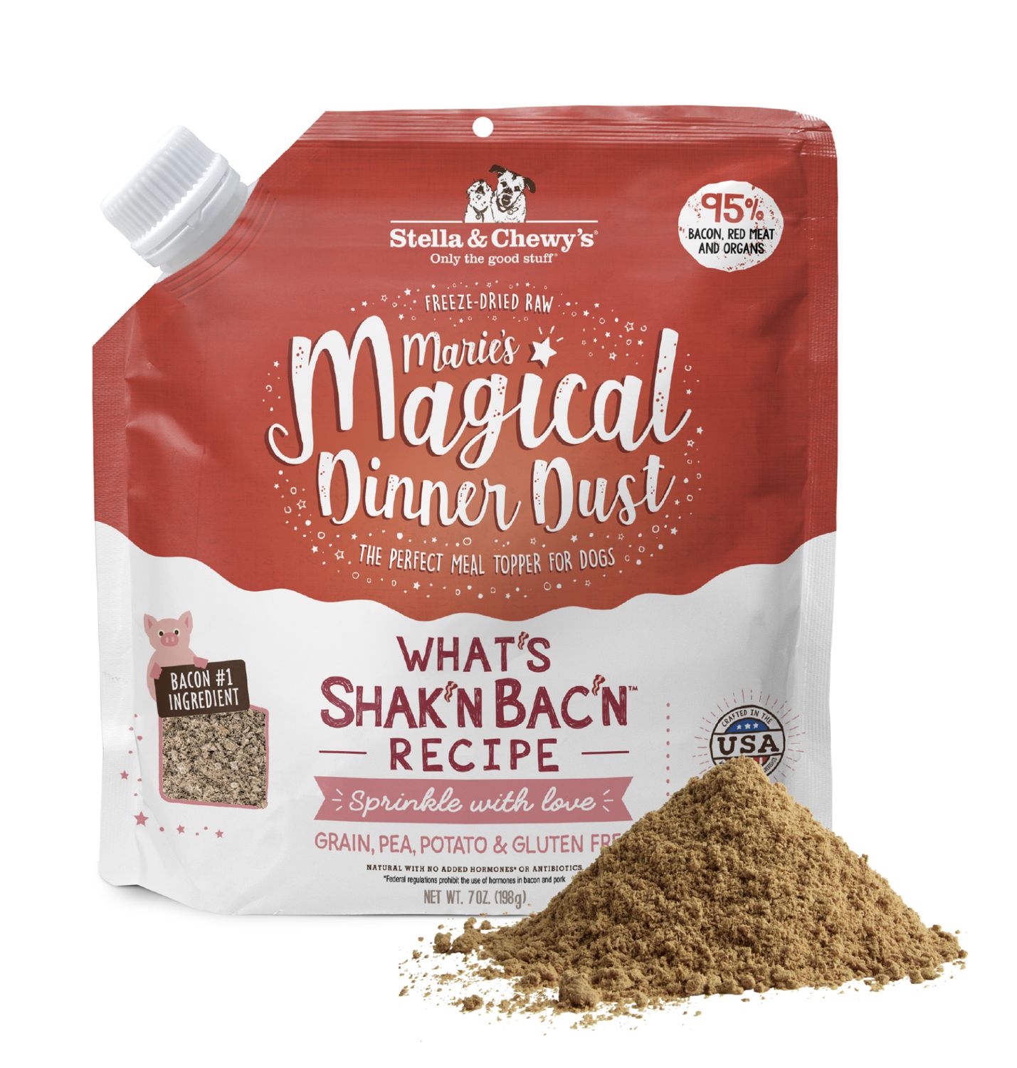 Stella &amp; Chewy's Dog Freeze-Dried Magical Dust Bacon 7oz