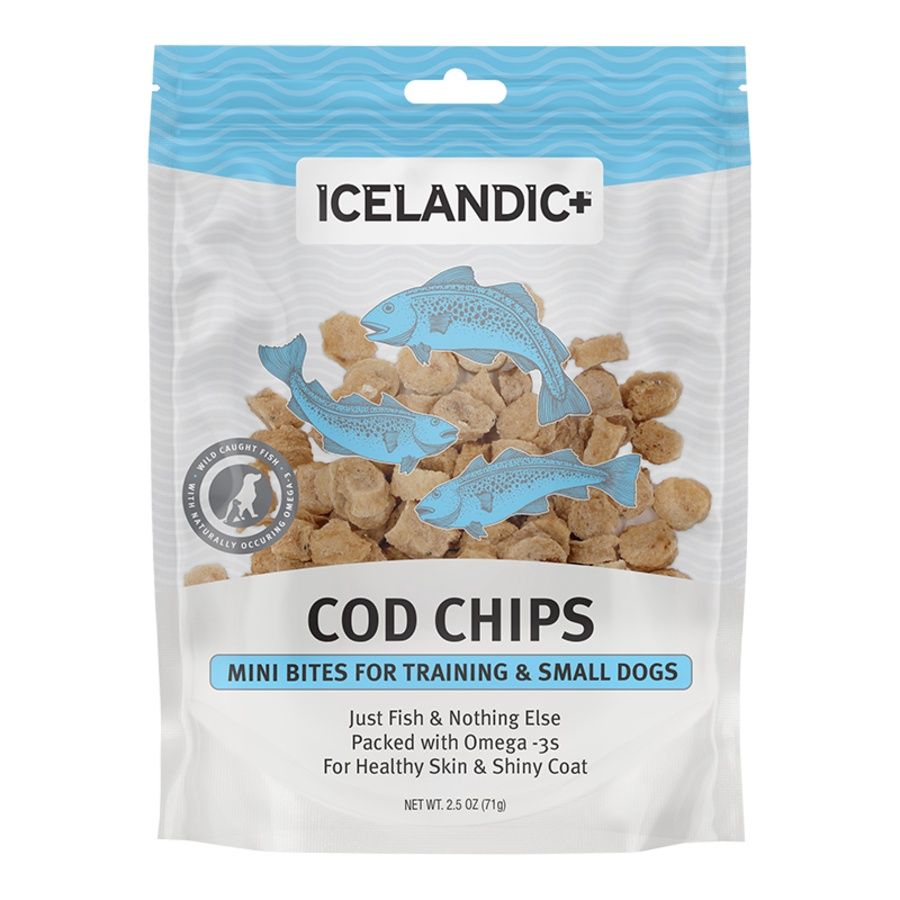 Icelandic Dog Mini Bites Cod Chips 2.5oz