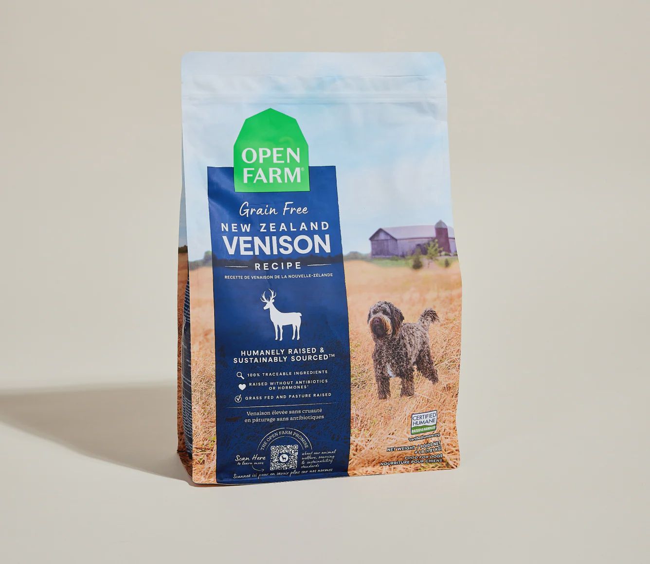 Open Farm Dog Grain Free Venison, Size: 4lb