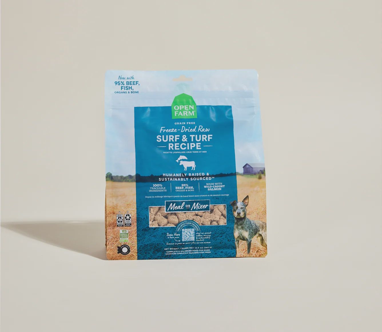 Open Farm Dog Freeze Dried Raw Morsels Surf &amp; Turf, Size: 3.5oz
