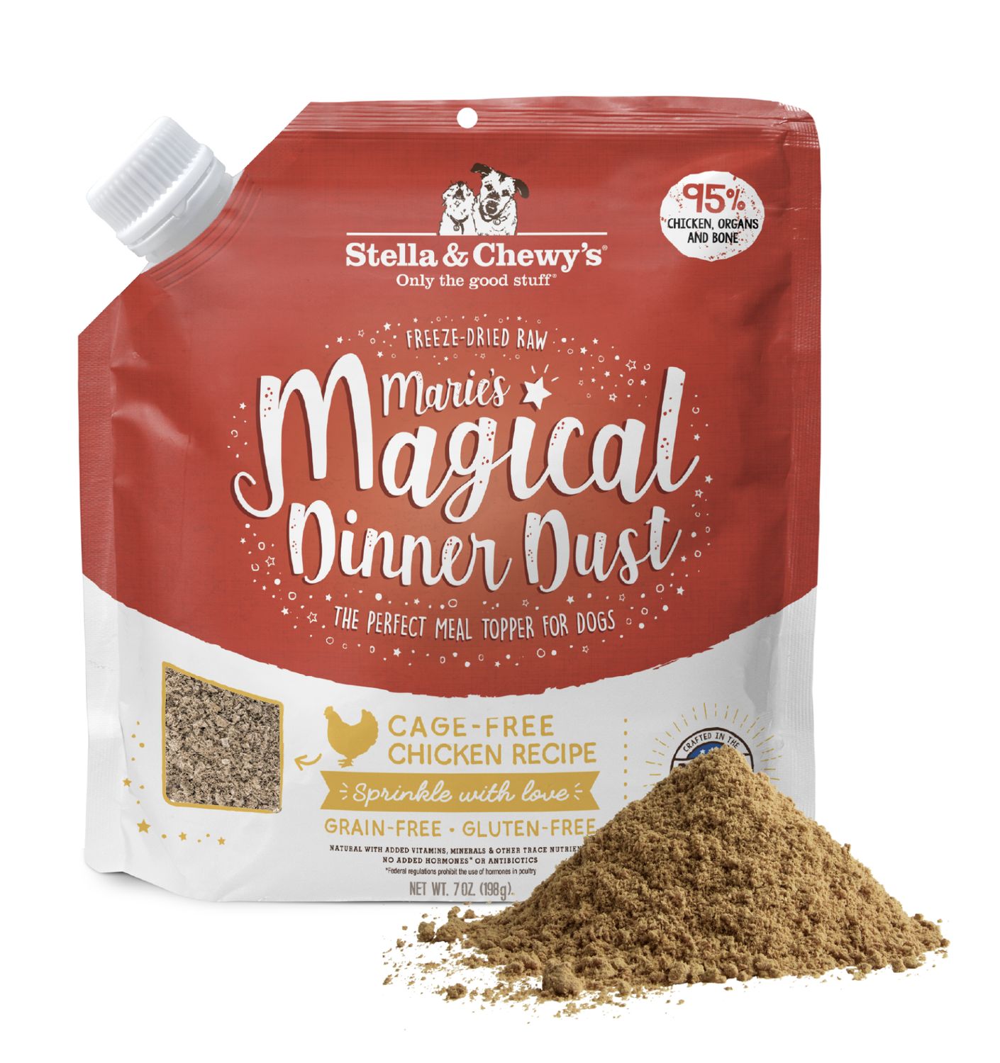 Stella &amp; Chewy's Dog Freeze-Dried Magical Dust Chicken 7oz
