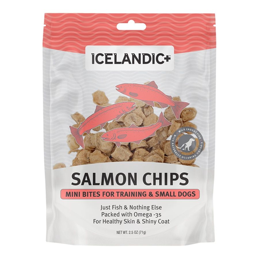 Icelandic Dog Mini Bites Salmon Chips 2.5oz