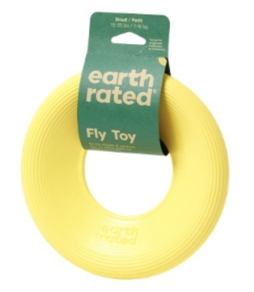 Earth Rated Dog Flyer Toy Yellow, Size: small