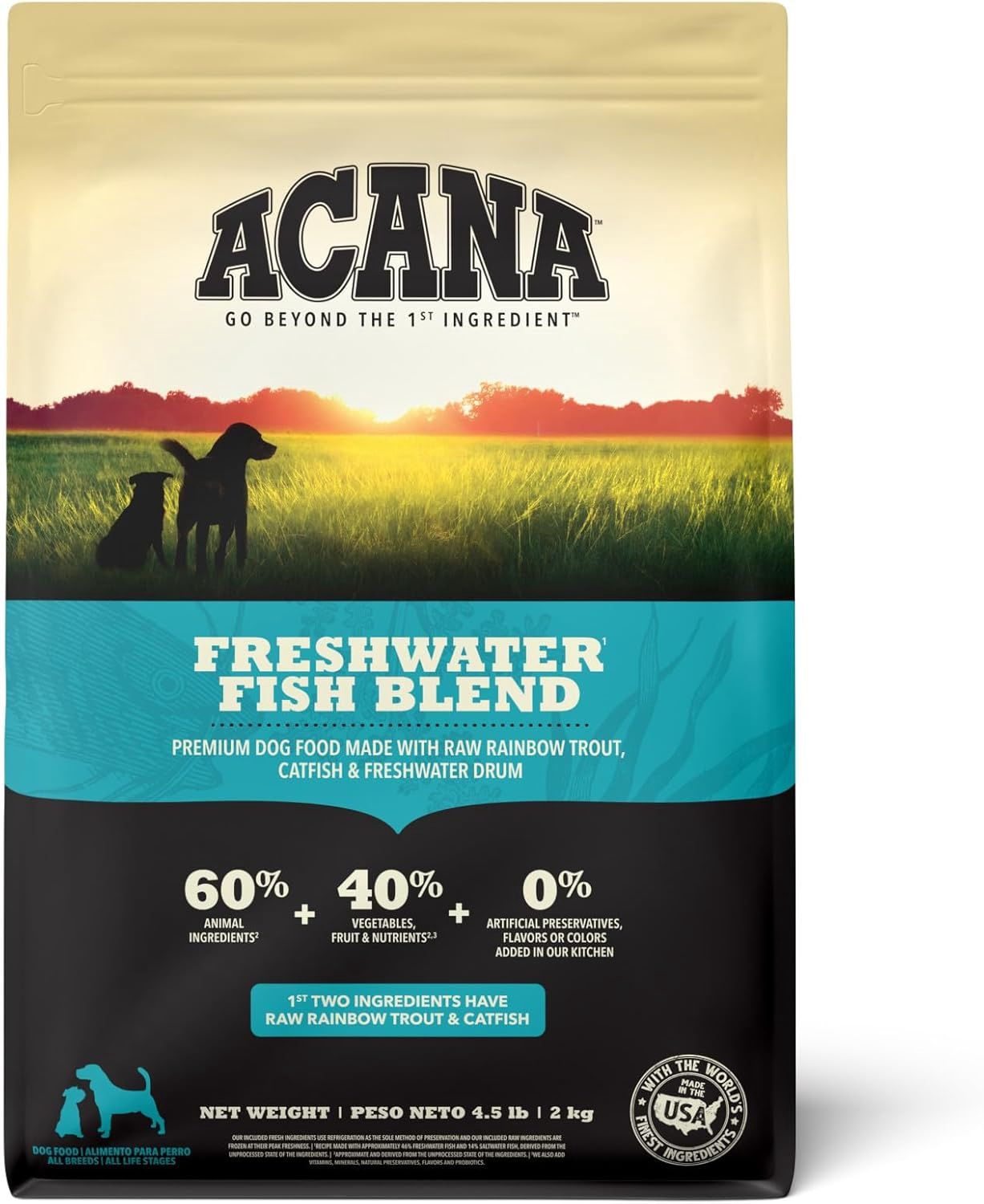 Acana Dog Freshwater Fish Blend, Size: 4.5lb