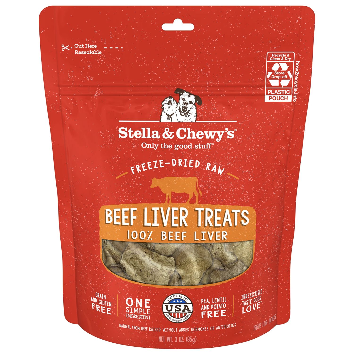 Stella &amp; Chewy's Dog Freeze-Dried Beef Liver 3oz