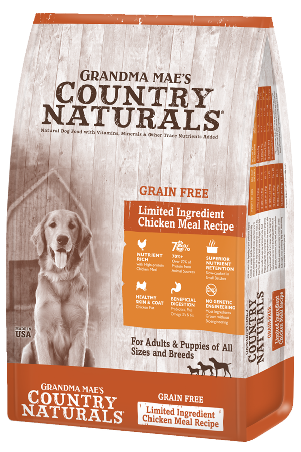 Grandma Mae's Dog Grain Free Chicken Meal, Size: 4lb