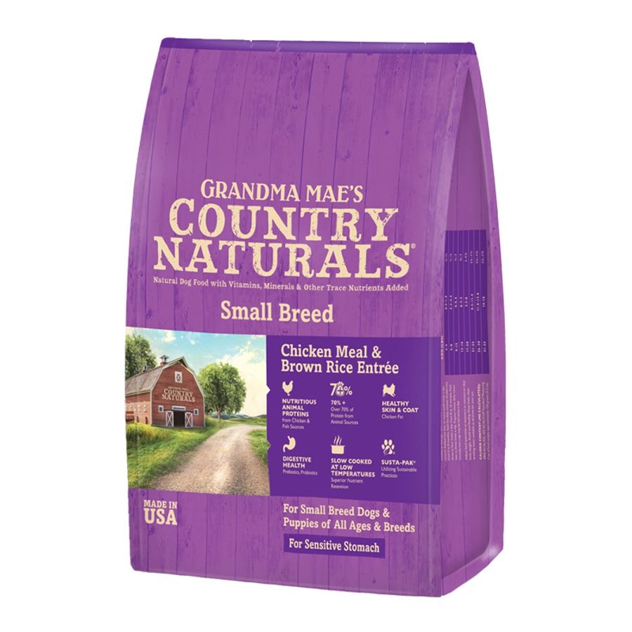 Grandma Mae's Dog Small Breed Chicken &amp; Brown Rice Entree, Size: 4lb