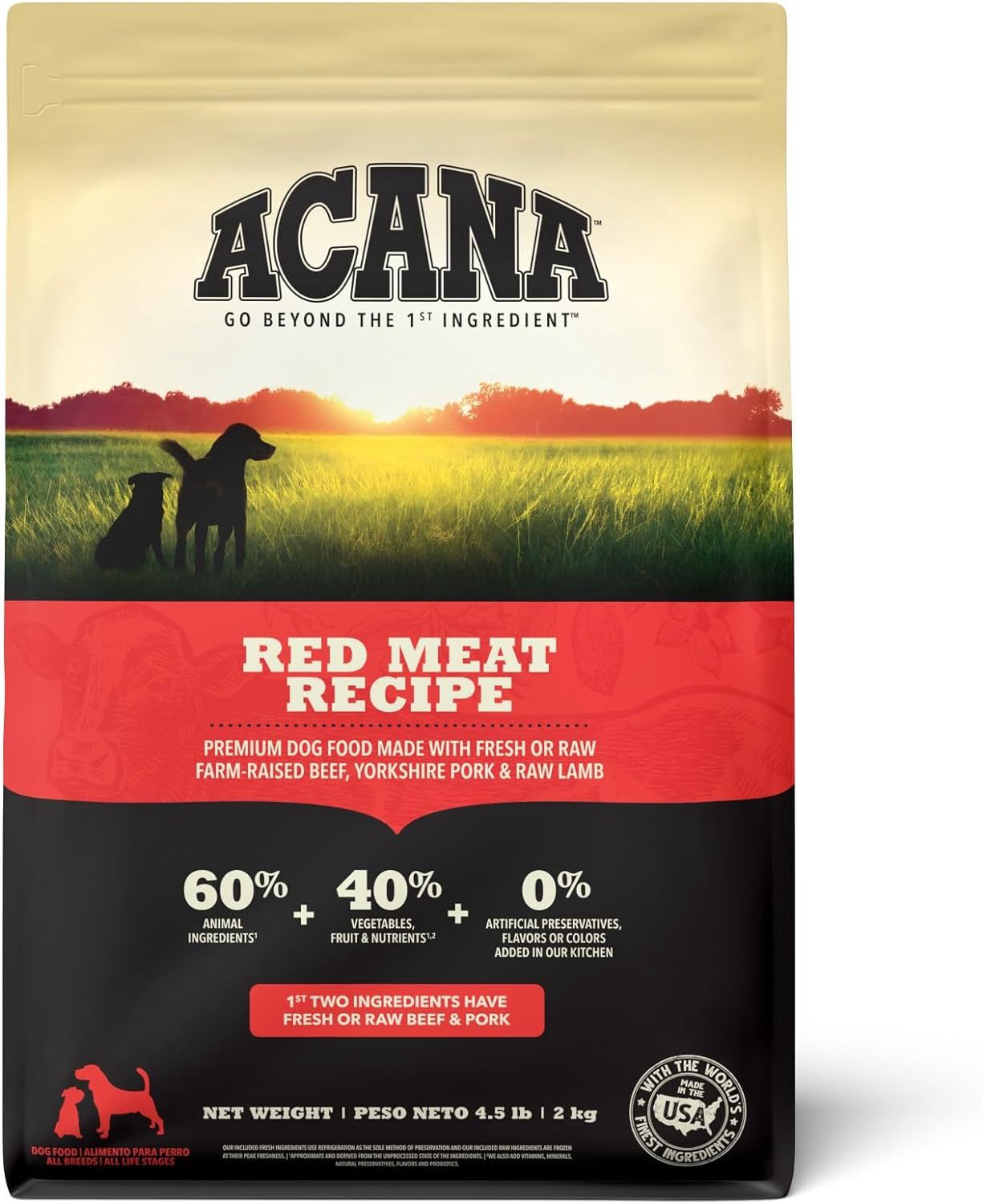 Acana Dog Red Meat Recipe, Size: 4.5lb