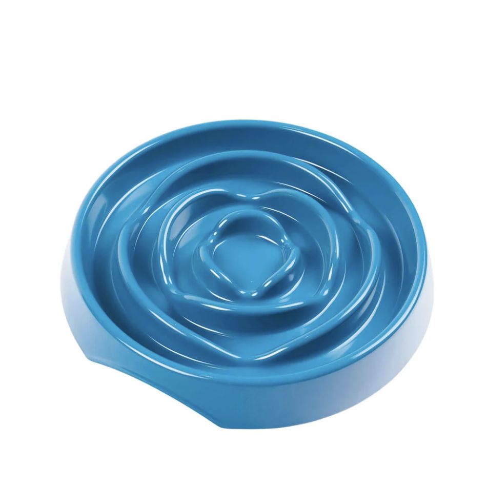 Messy Mutts Dog &amp; Cat Slow Feeder, Color: Blue, Size: 1.75 cups (14oz)