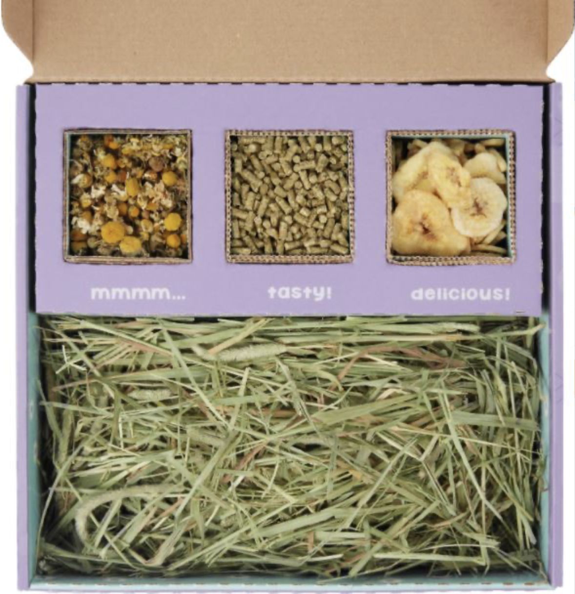 Sweet Meadow Bunny Bento Box 2 Western Timothy, Banana Chips &amp; Chamomile 10oz
