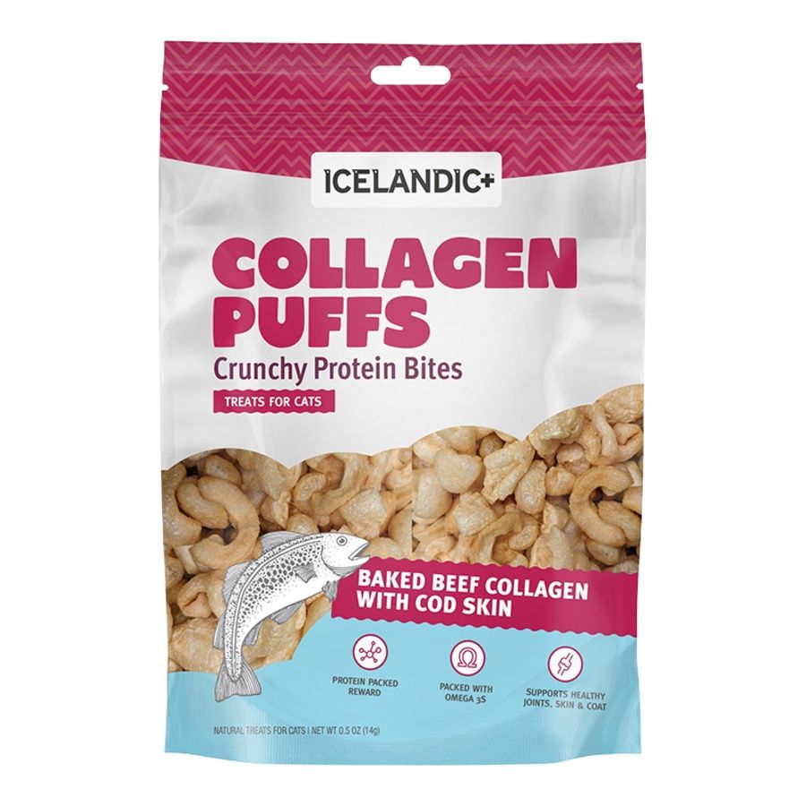 Icelandic Cat Collagen Puffs with Fish 0.5oz