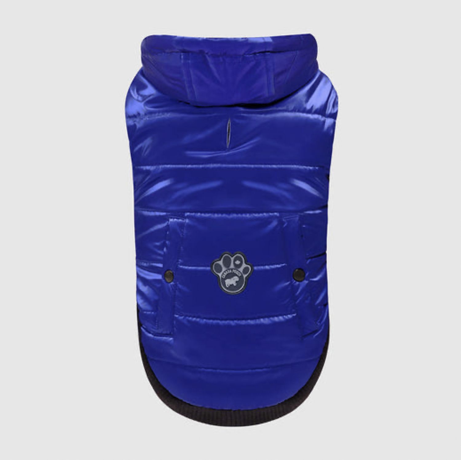 Canada Pooch Shiny Puffer Vest, Color: Blue, Size: 8