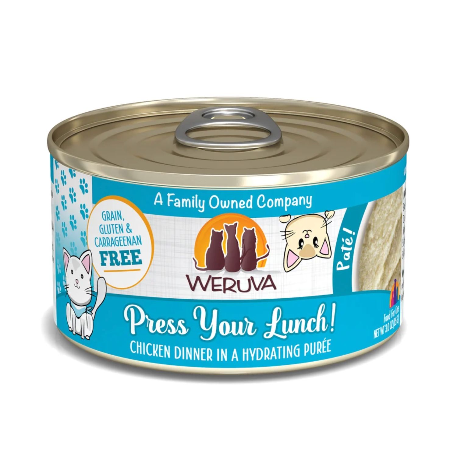 Weruva Cat Paté Press Your Lunch! Chicken Dinner, Size: 3oz