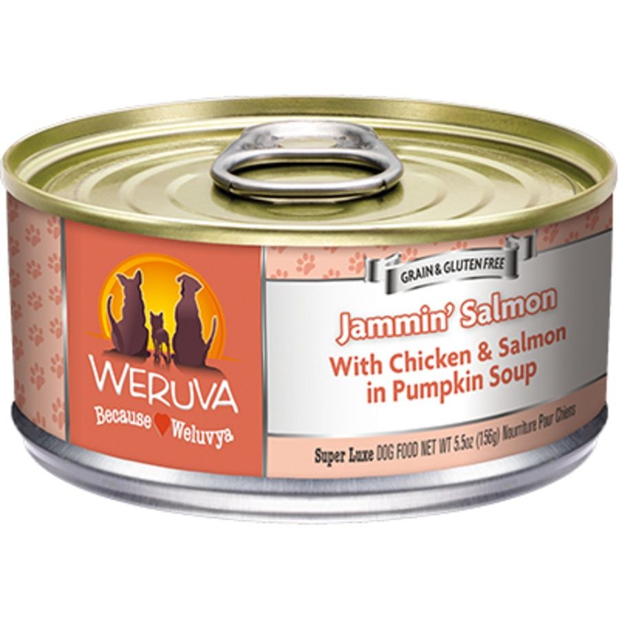 Weruva Dog Jammin' Salmon Can, Size: 5.5oz