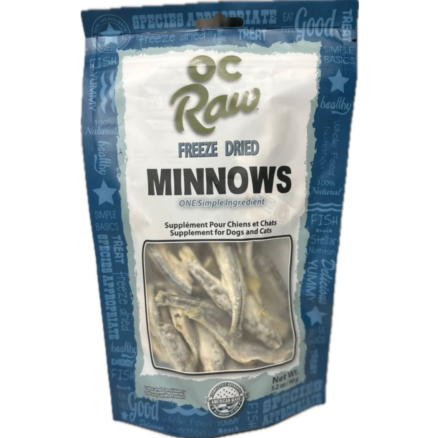 OC Raw Freeze-Dried Treats Minnows 3.2oz