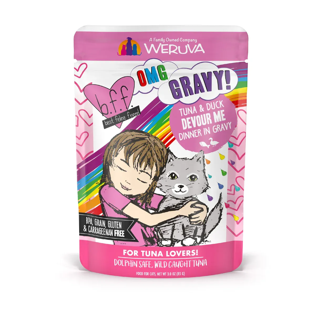BFF Cat Omg Devour Me Tuna &amp; Duck Pouch 3oz