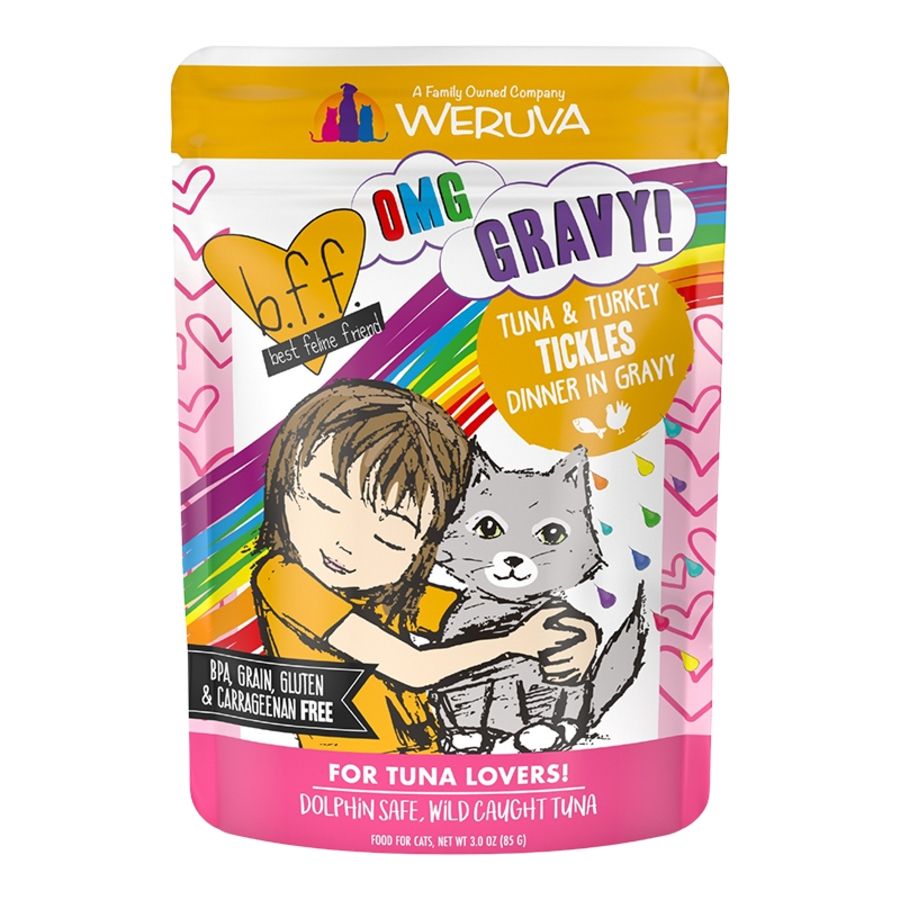 BFF Cat Gravy Tuna &amp; Turkey Pouch 3oz