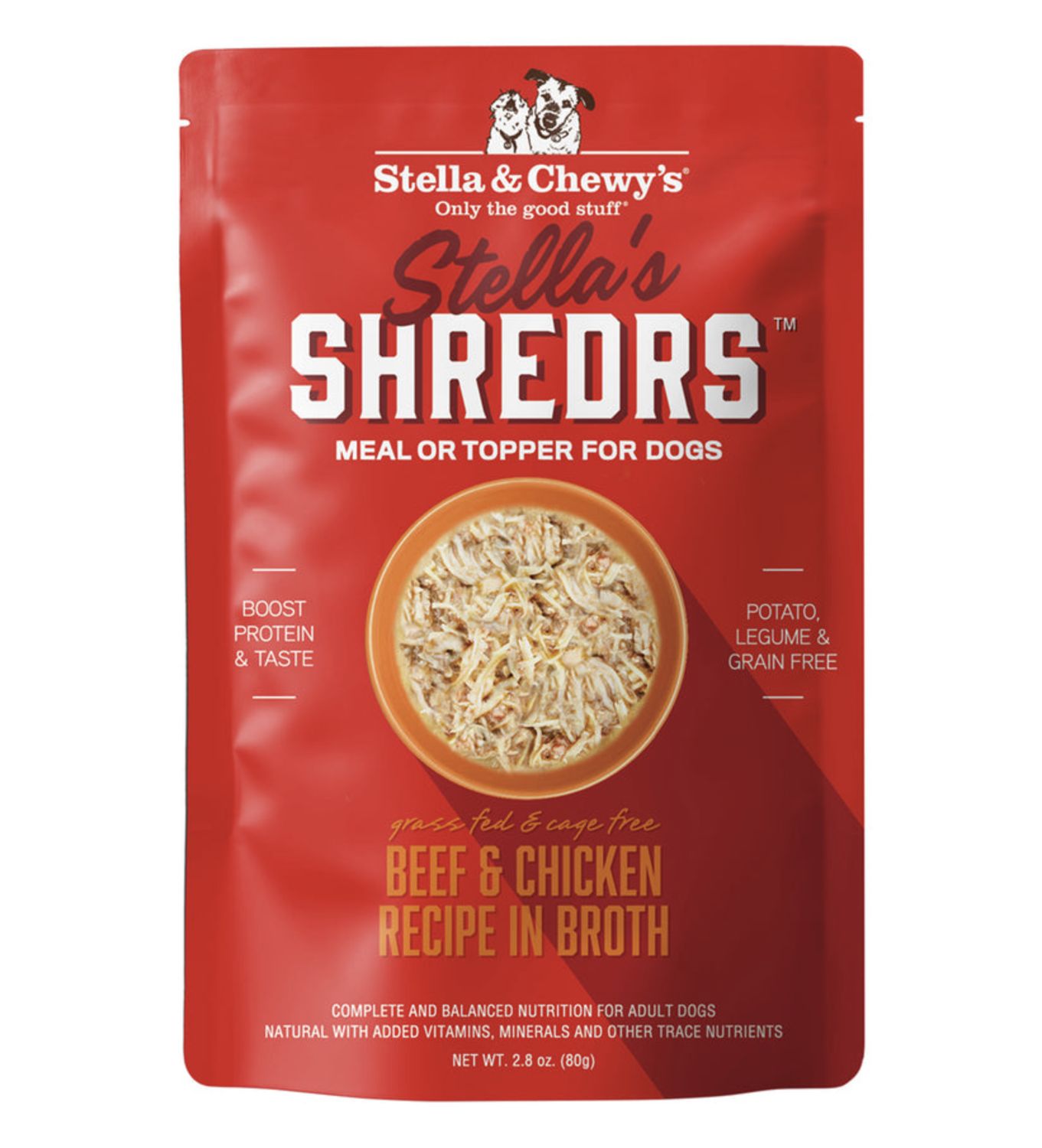 Stella &amp; Chewy's Dog Shredrs Beef &amp; Chicken 2.8oz