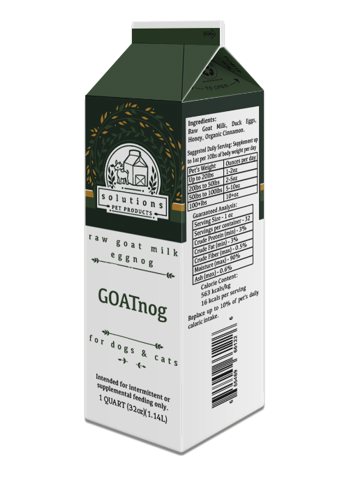 Solutions Frozen Raw Goat Milk Goat-Nog, Size: 64oz