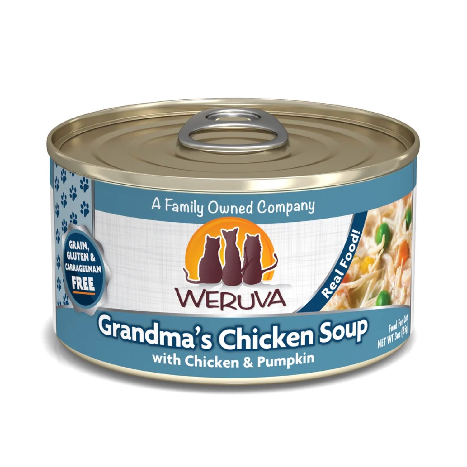 Weruva Cat Classic Grandma's Chicken Soup Chicken &amp; Veggies, Size: 3oz
