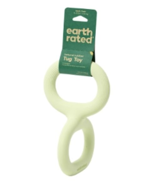 Earth Rated Dog Tug Toy Green Rubber, Size: small