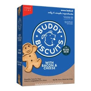 CloudStar Dog Buddy Biscuits Bacon Cheese, Size: 16oz