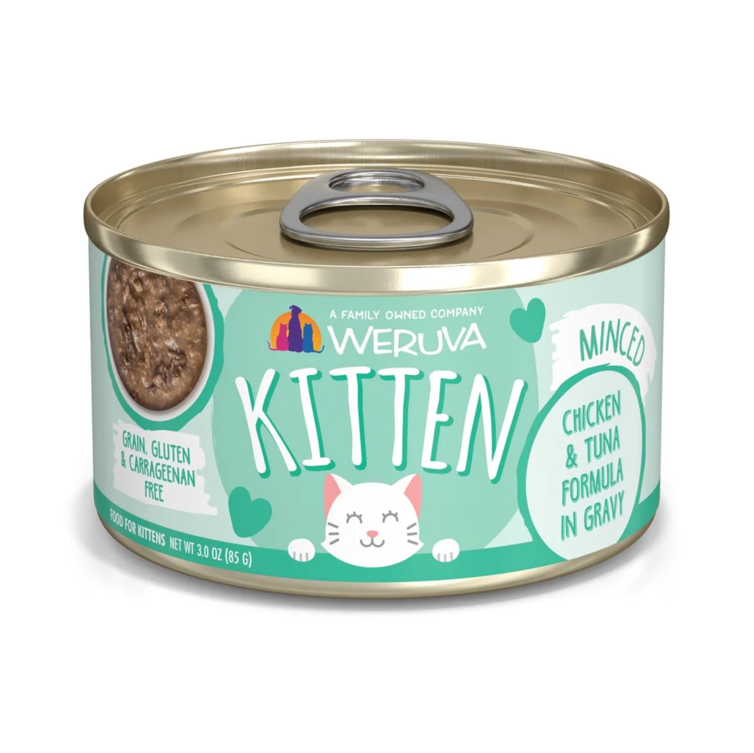 Weruva Cat Kitten Chicken &amp; Tuna Formula in Gravy 3oz