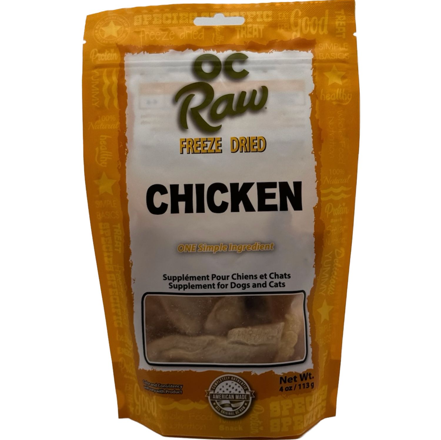 OC Raw Freeze-Dried Treats Chicken 4oz